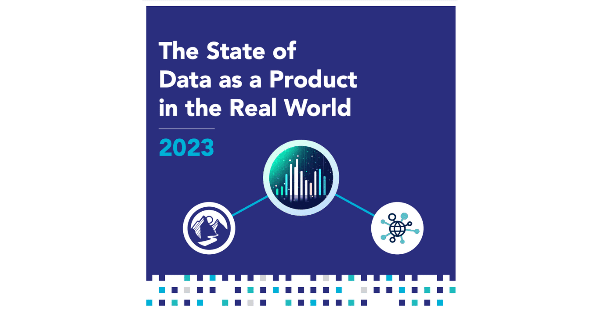 Cover page design of the "The State of Data as a Product in the Real World" study PDF